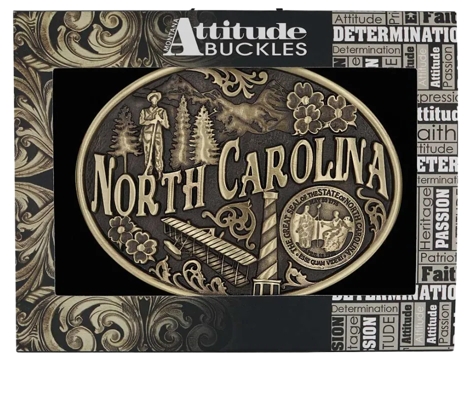 North Carolina State Buckle