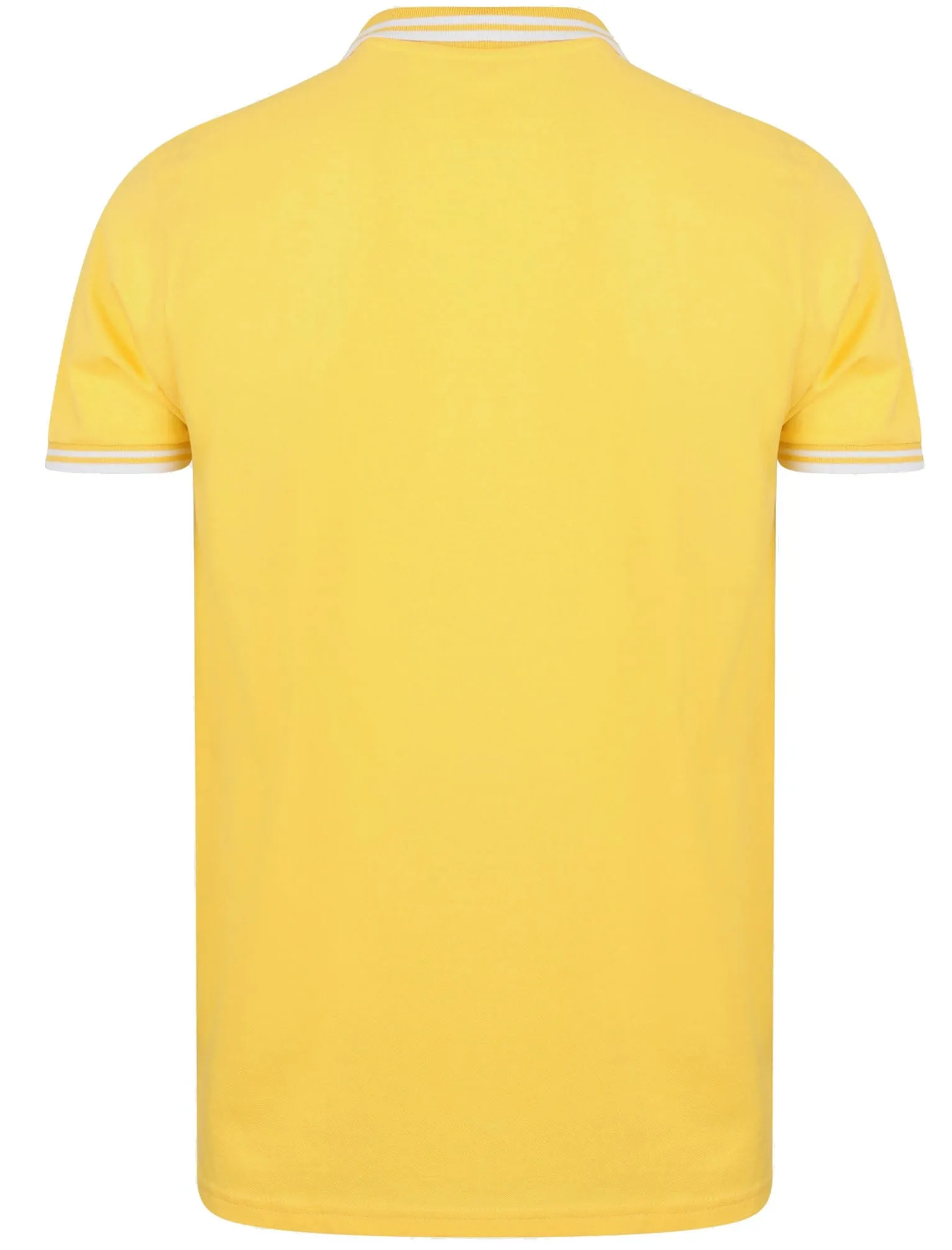 Nova Cotton Pique Polo Shirt In Lemon - South Shore