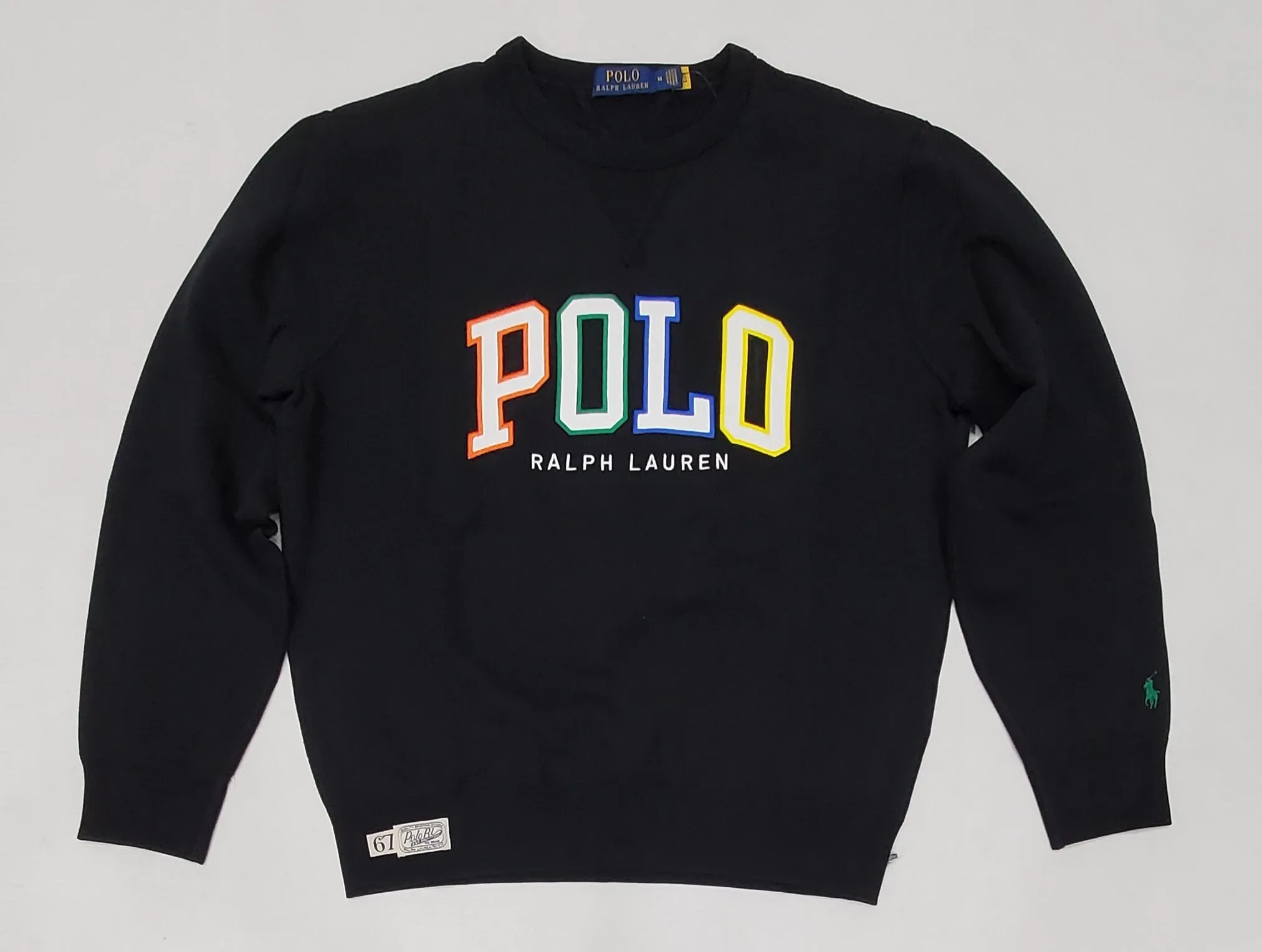 Nwt Polo Ralph Lauren Black Color Spellout Sweatshirt