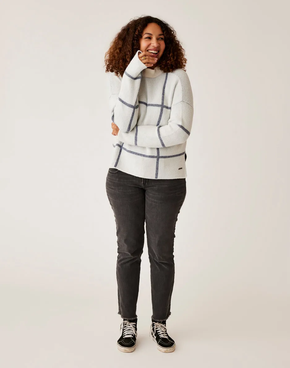 Olivia Plush Sweater: Cloud Birdseye - FINAL SALE