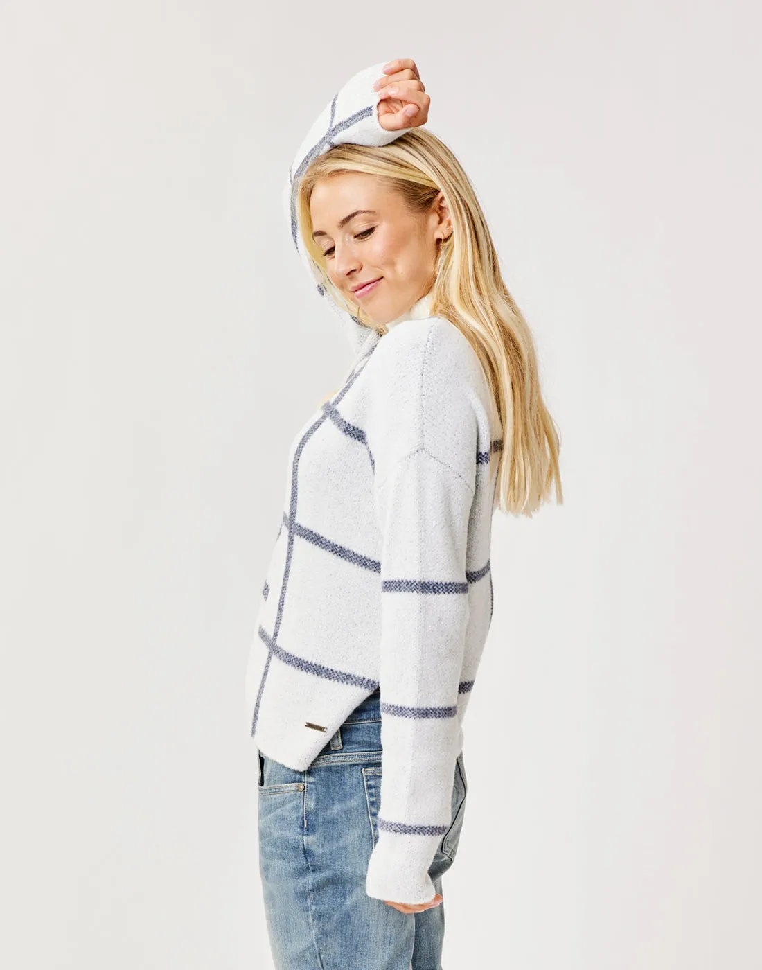 Olivia Plush Sweater: Cloud Birdseye - FINAL SALE