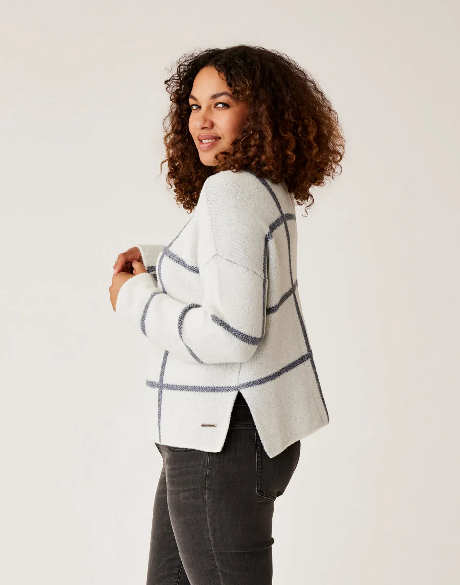 Olivia Plush Sweater: Cloud Birdseye - FINAL SALE