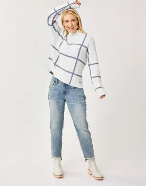 Olivia Plush Sweater: Cloud Birdseye - FINAL SALE