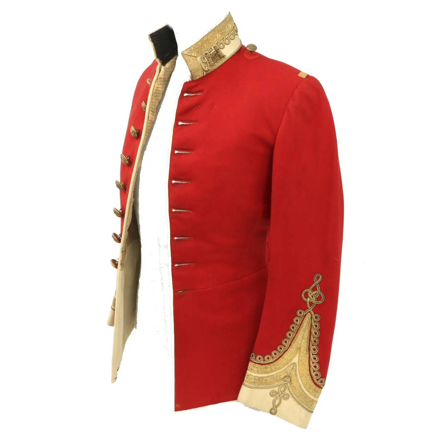 Original British Victorian Era Suffolk Regiment Scarlet Officer's Dress Tunic