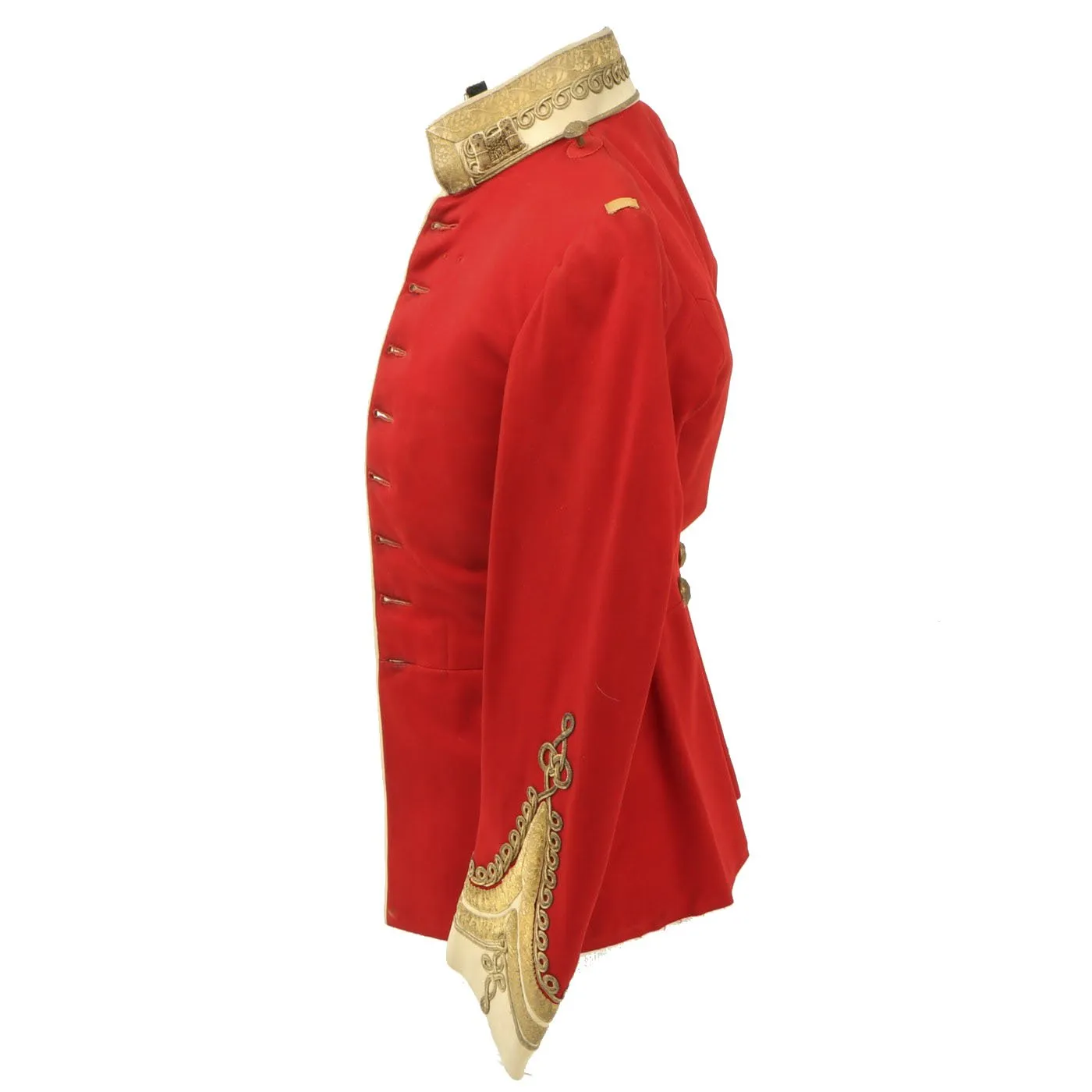 Original British Victorian Era Suffolk Regiment Scarlet Officer's Dress Tunic