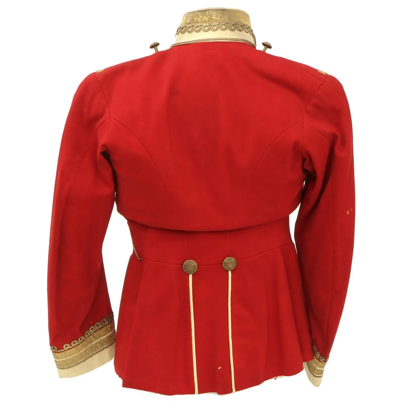 Original British Victorian Era Suffolk Regiment Scarlet Officer's Dress Tunic