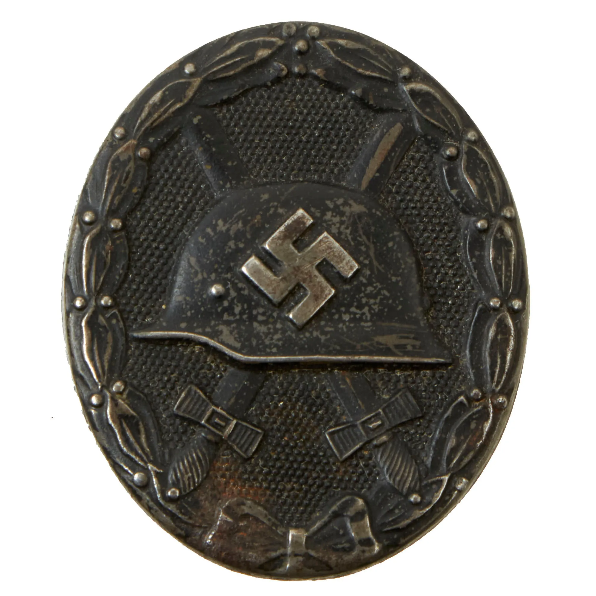 Original German WWII Black 3rd Class Wound Badge by Klein & Quenzer with Named Award Document - Dated 1943