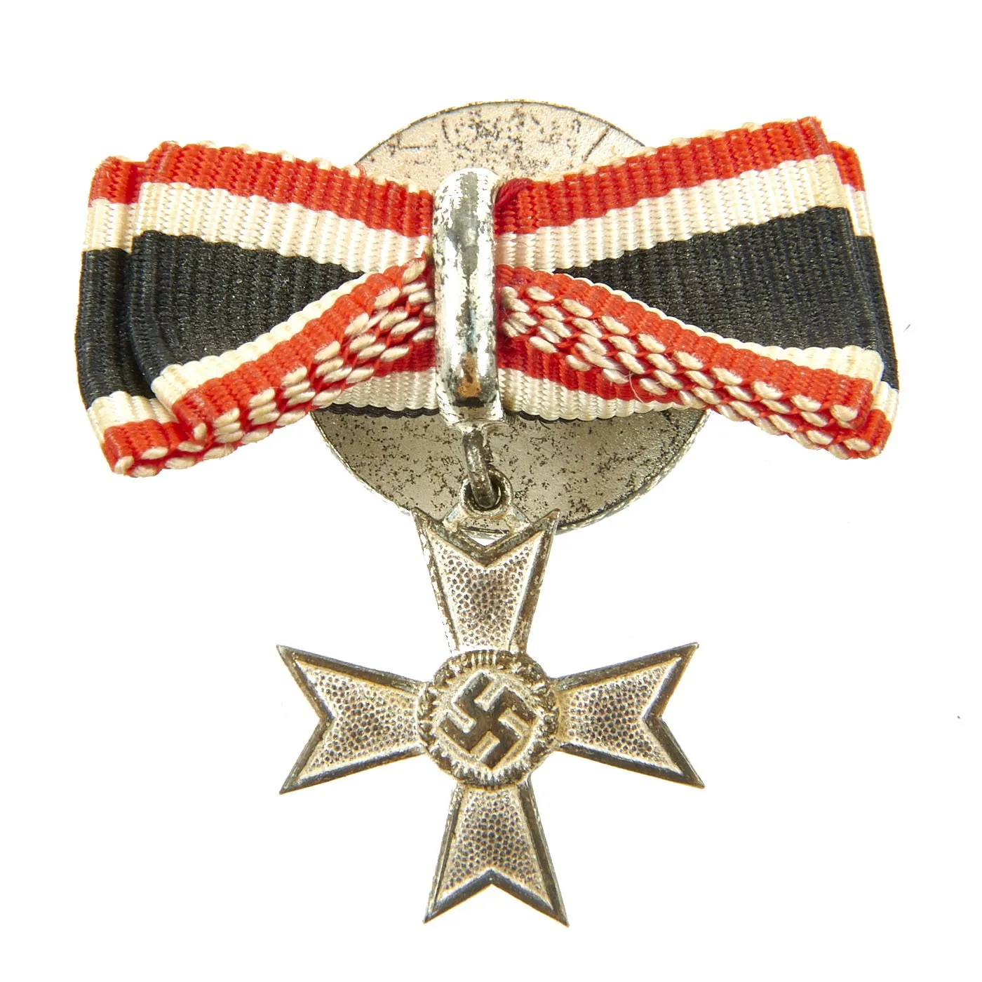 Original German WWII Knight's Cross of the War Merit Cross KvK Button Pin by Steinhauer & Lück