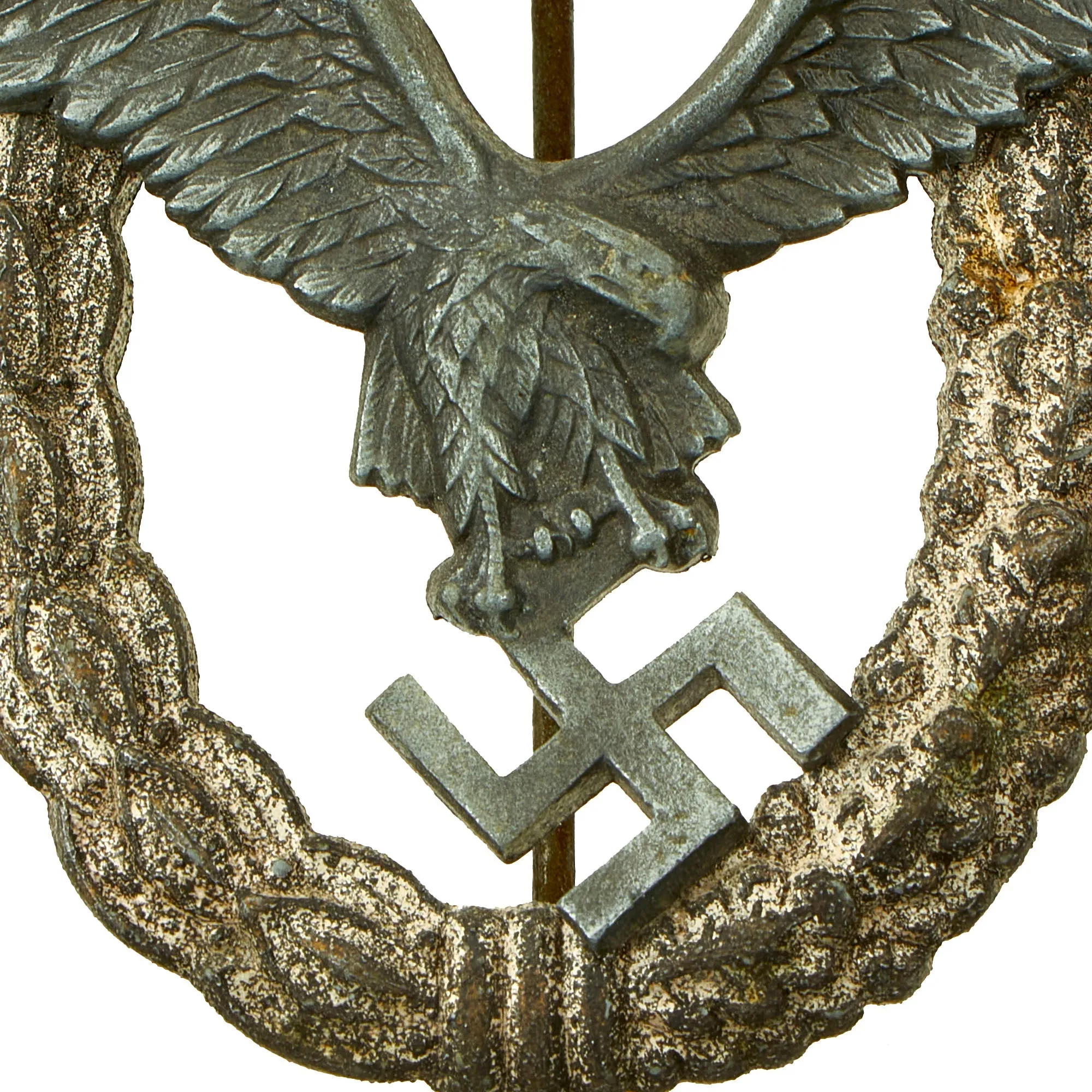 Original German WWII Late War Luftwaffe Pilot's Badge - Flugzeugführerabzeichen