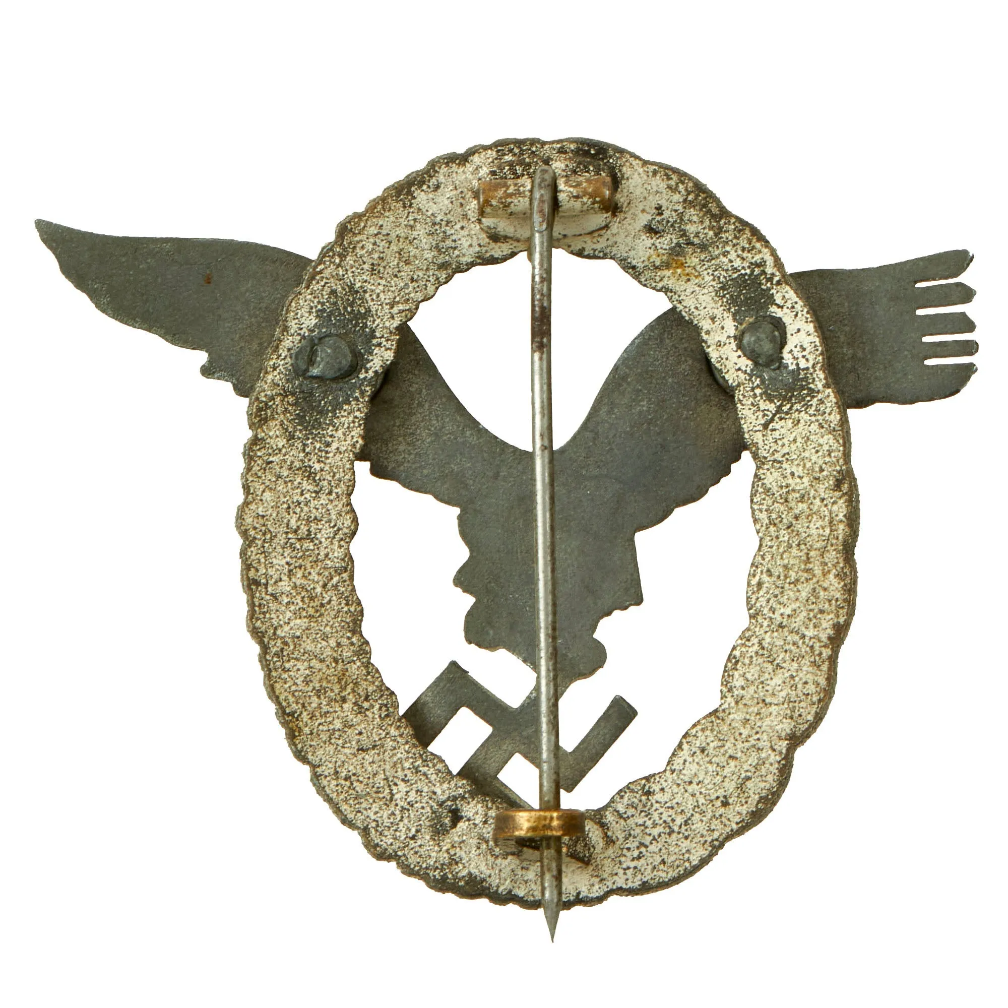 Original German WWII Late War Luftwaffe Pilot's Badge - Flugzeugführerabzeichen