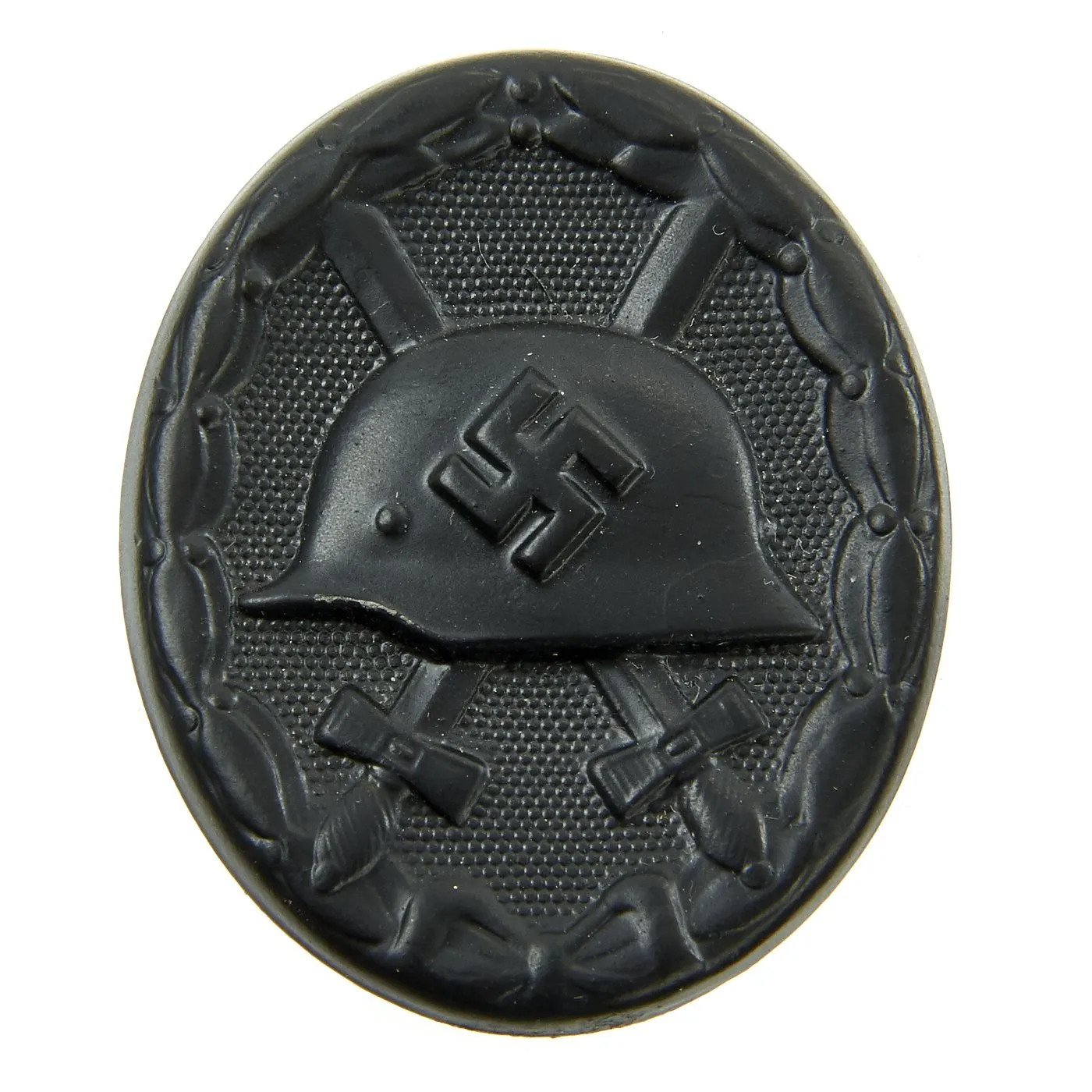 Original German WWII Steel Black Wound Badges by Carl Wild in Original Packet - Set of 2