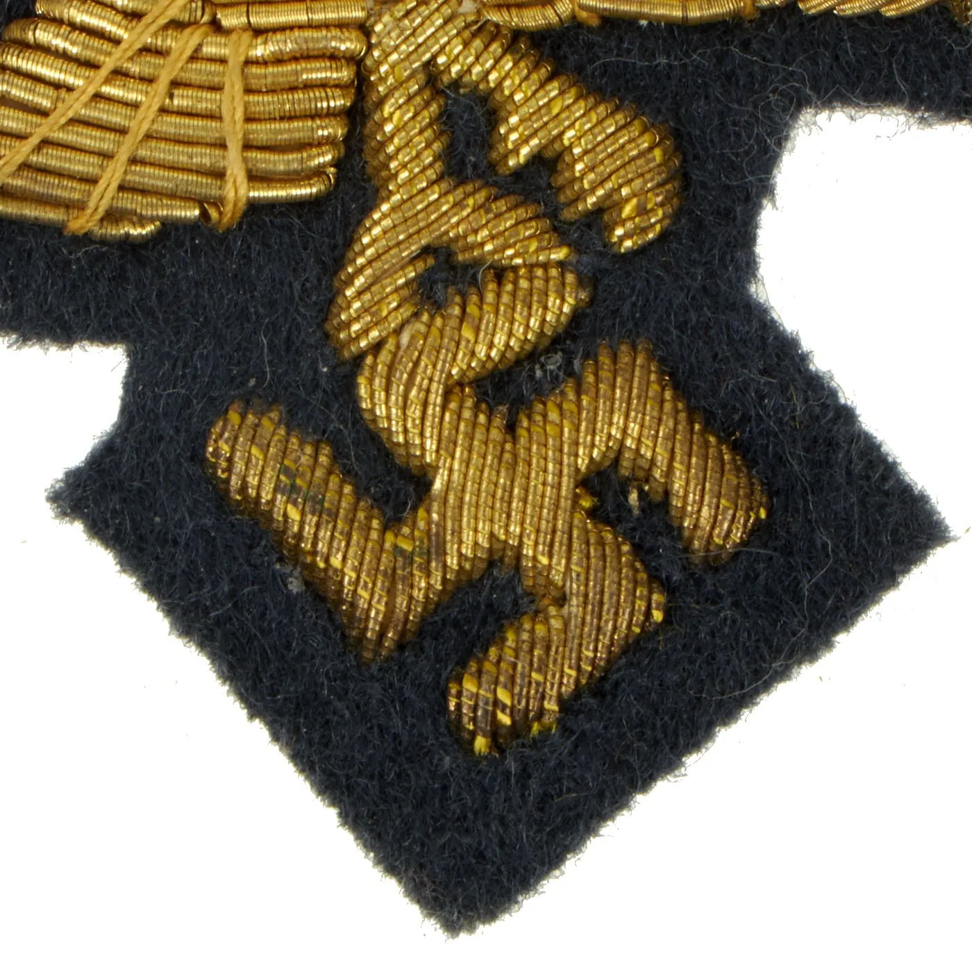 Original German WWII Unissued Luftwaffe Gold Bullion Embroidered General Rank Breast Eagle