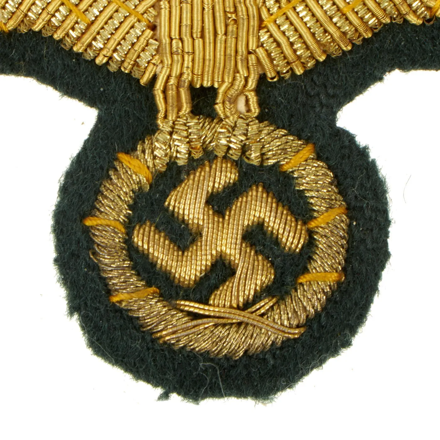 Original German WWII Unissued Wehrmacht Heer Gold Bullion Embroidered General Rank Breast Eagle