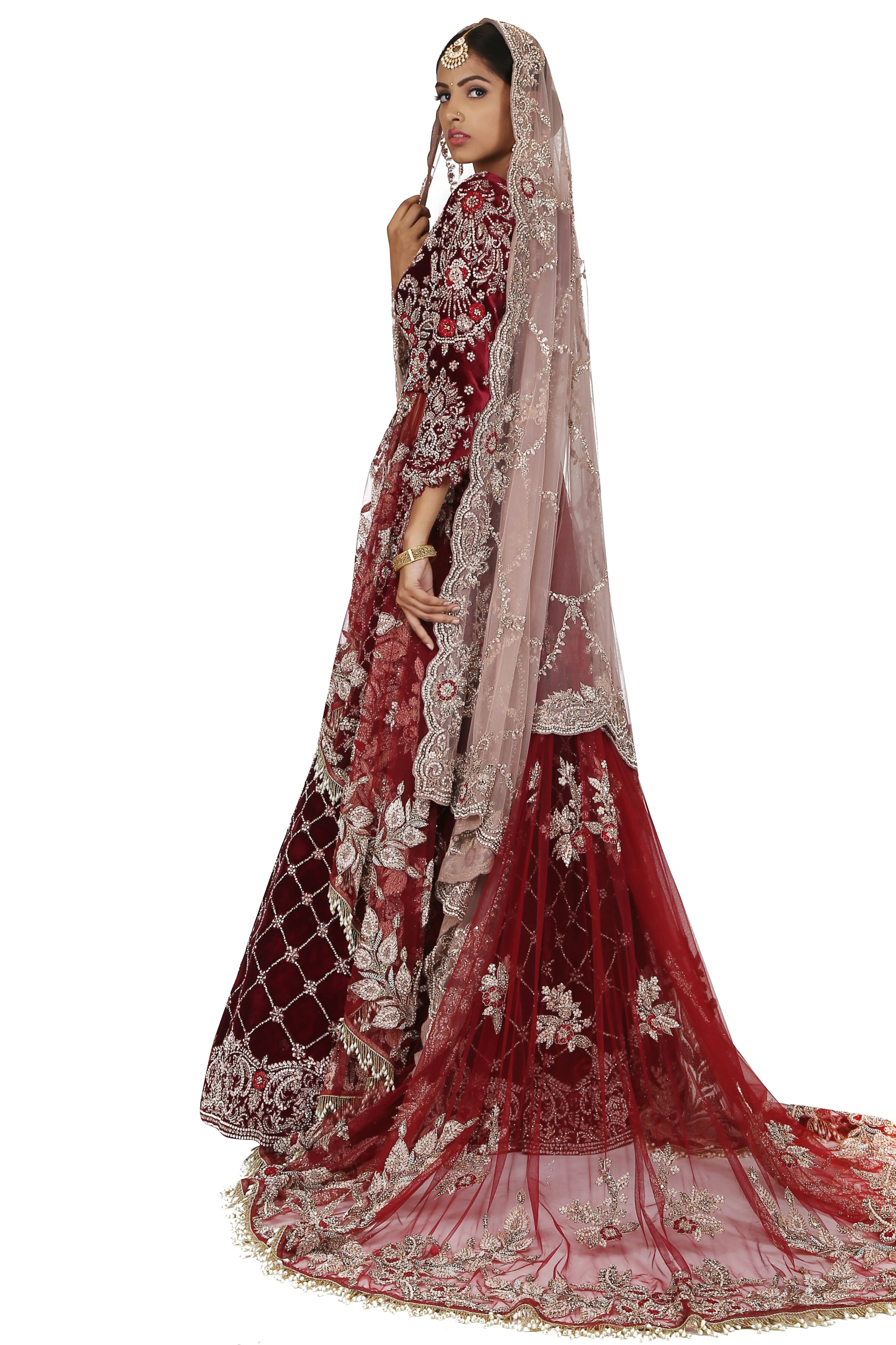 Persian Tunic Lehenga with trail