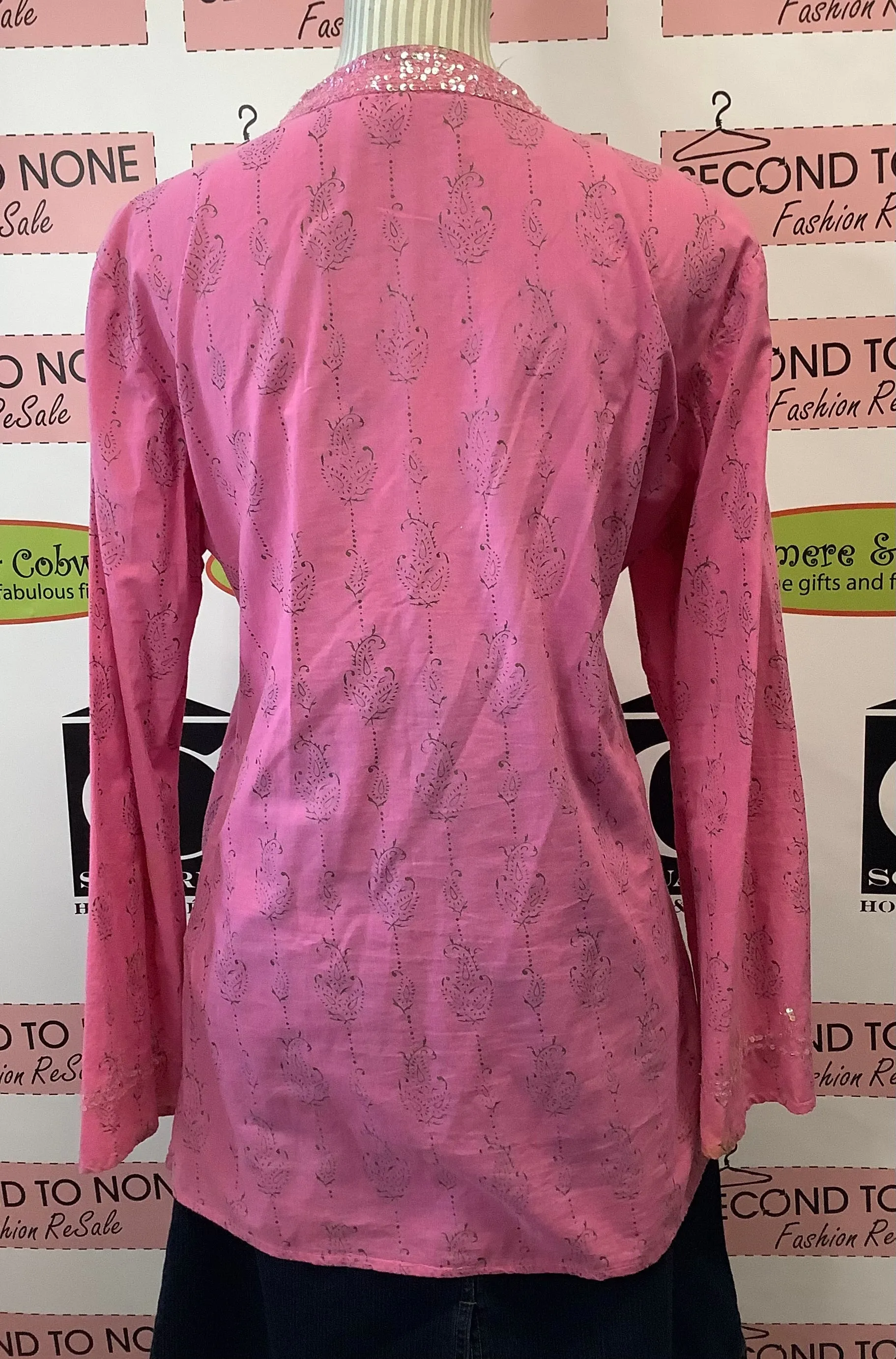 Pink Sparkle Tunic Top (Size L)