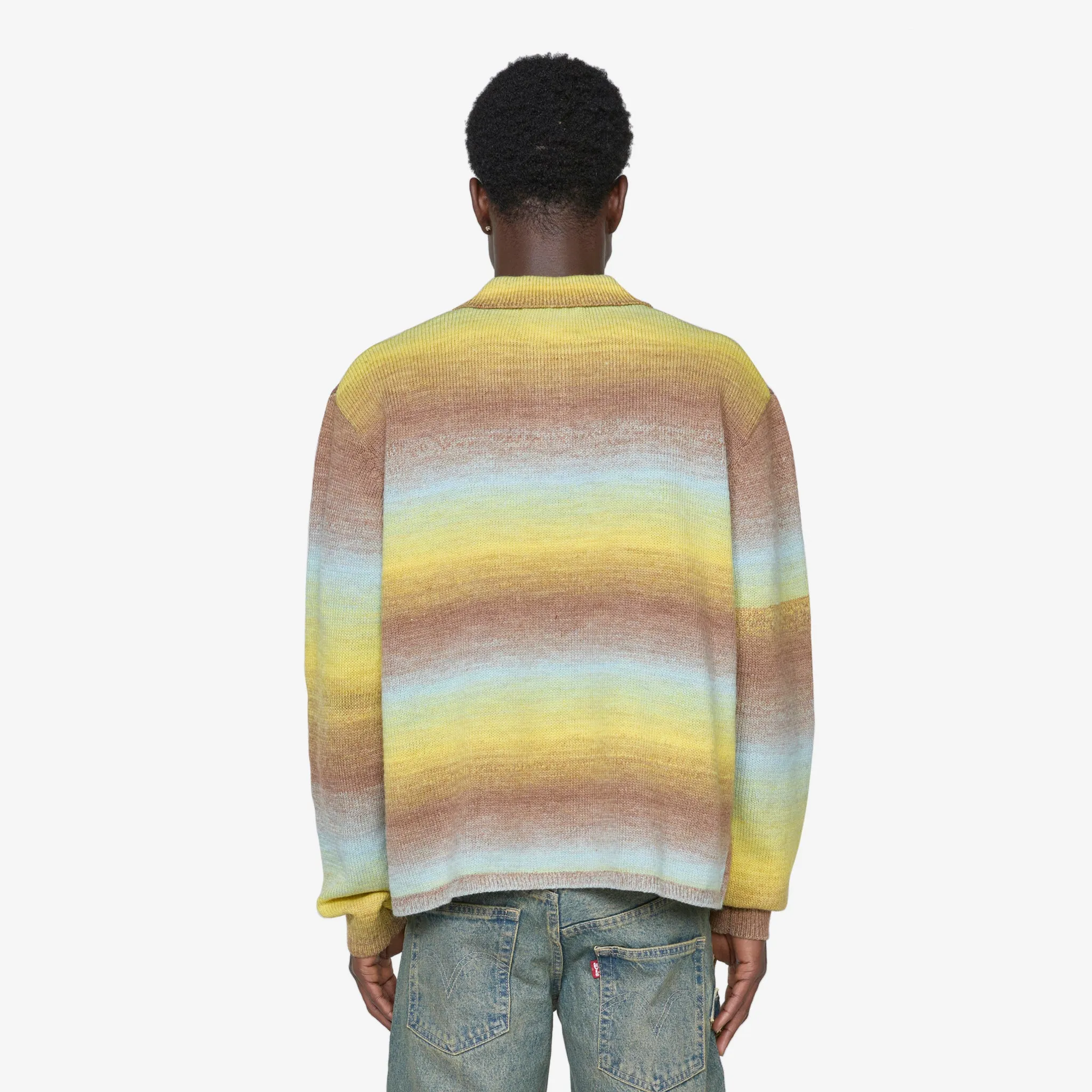 Polo Collar Sweater Ombre