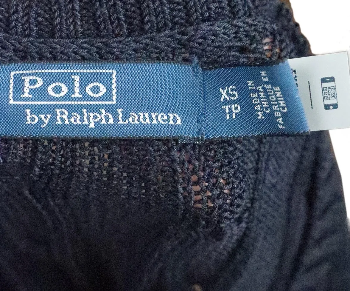 Polo Navy Cableknit Cotton Sweater sz 2