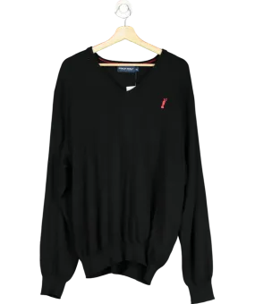 Polo Ralph Lauren Black V-neck Knit Golf Sweater UK XL