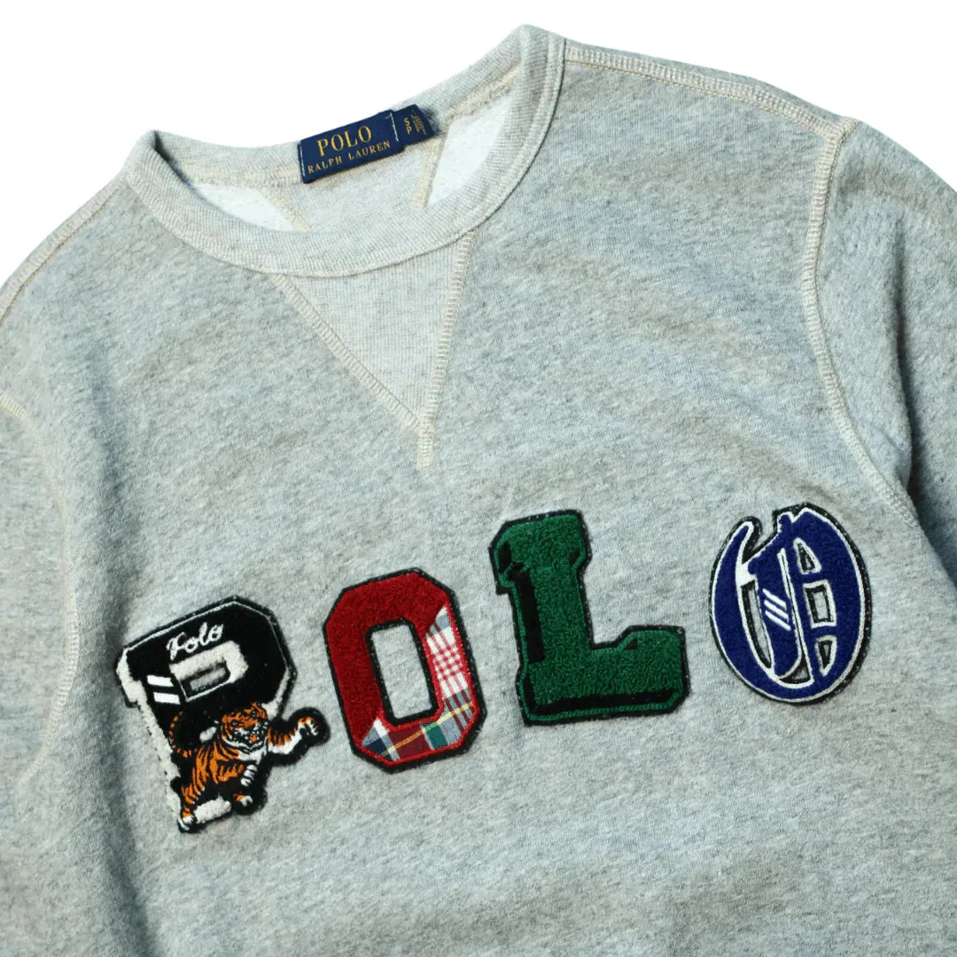 POLO RALPH LAUREN CHENILLE PATCH SWEAT  (S)