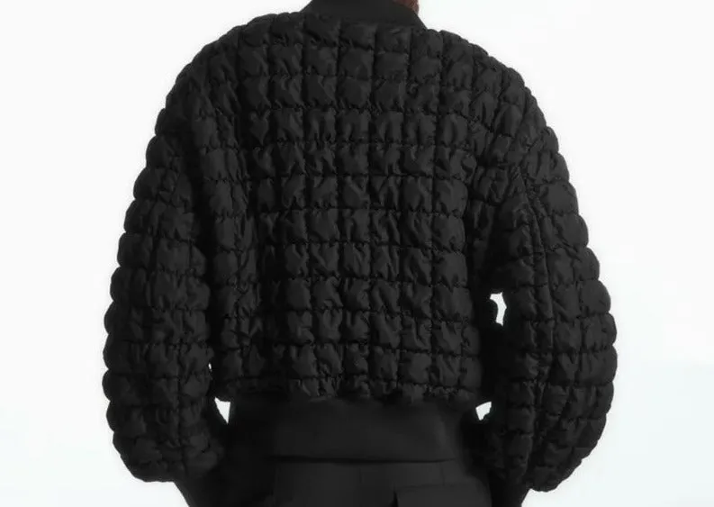 Pre Order:  Quilted Zip-Up Padded Jacket