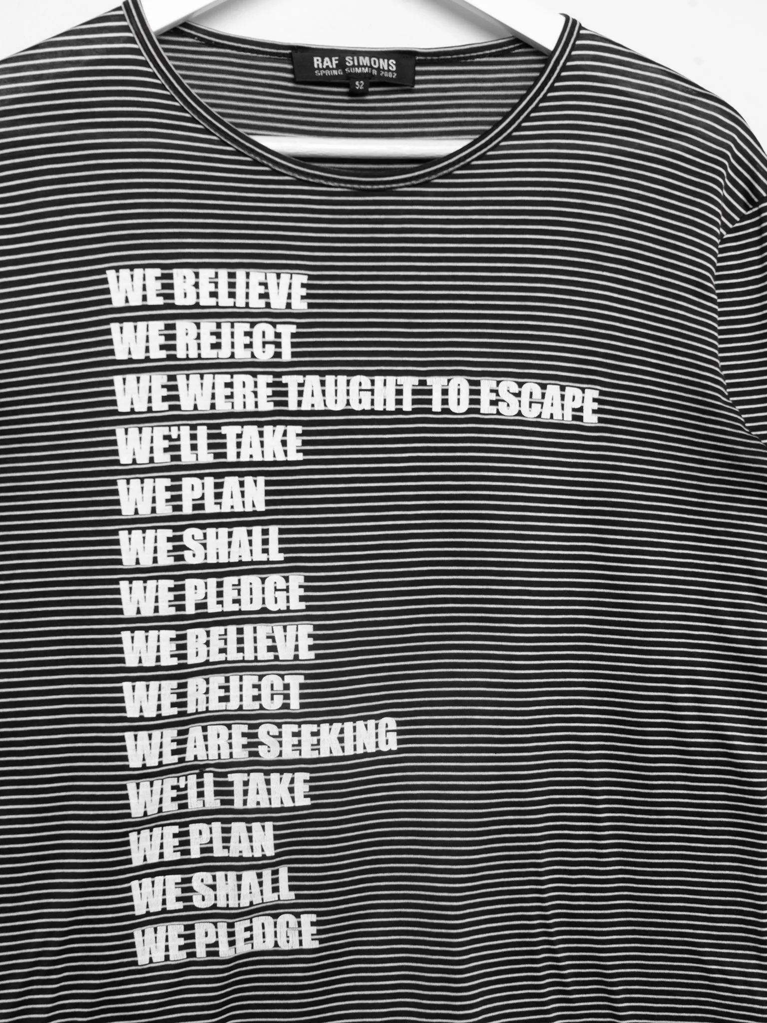 "We Believe" Striped Longsleeve