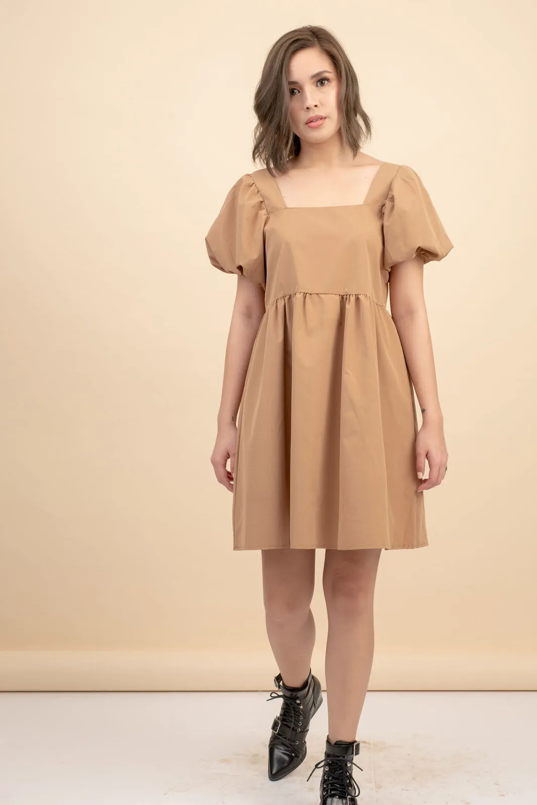 Raize Khaki Babydoll Dress