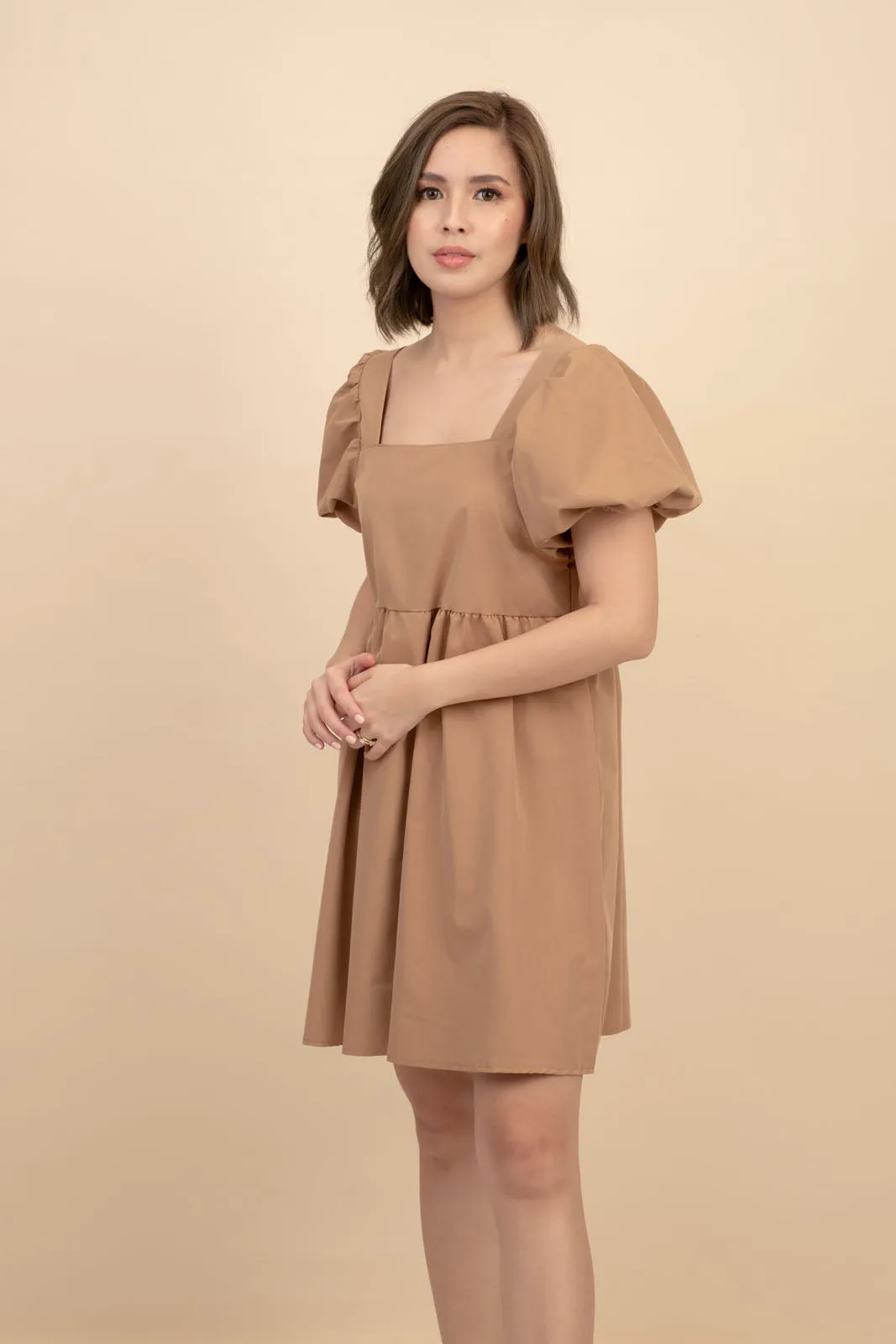 Raize Khaki Babydoll Dress