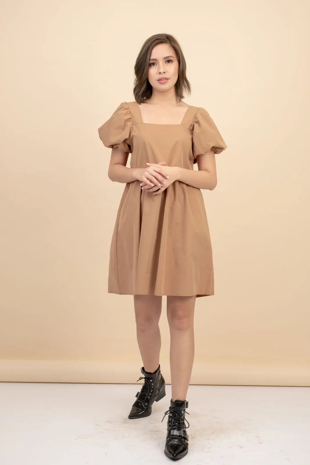 Raize Khaki Babydoll Dress