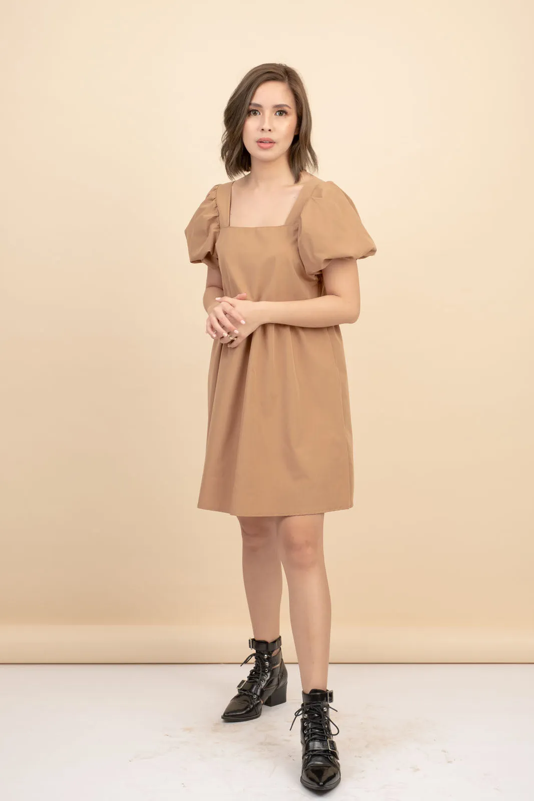 Raize Khaki Babydoll Dress