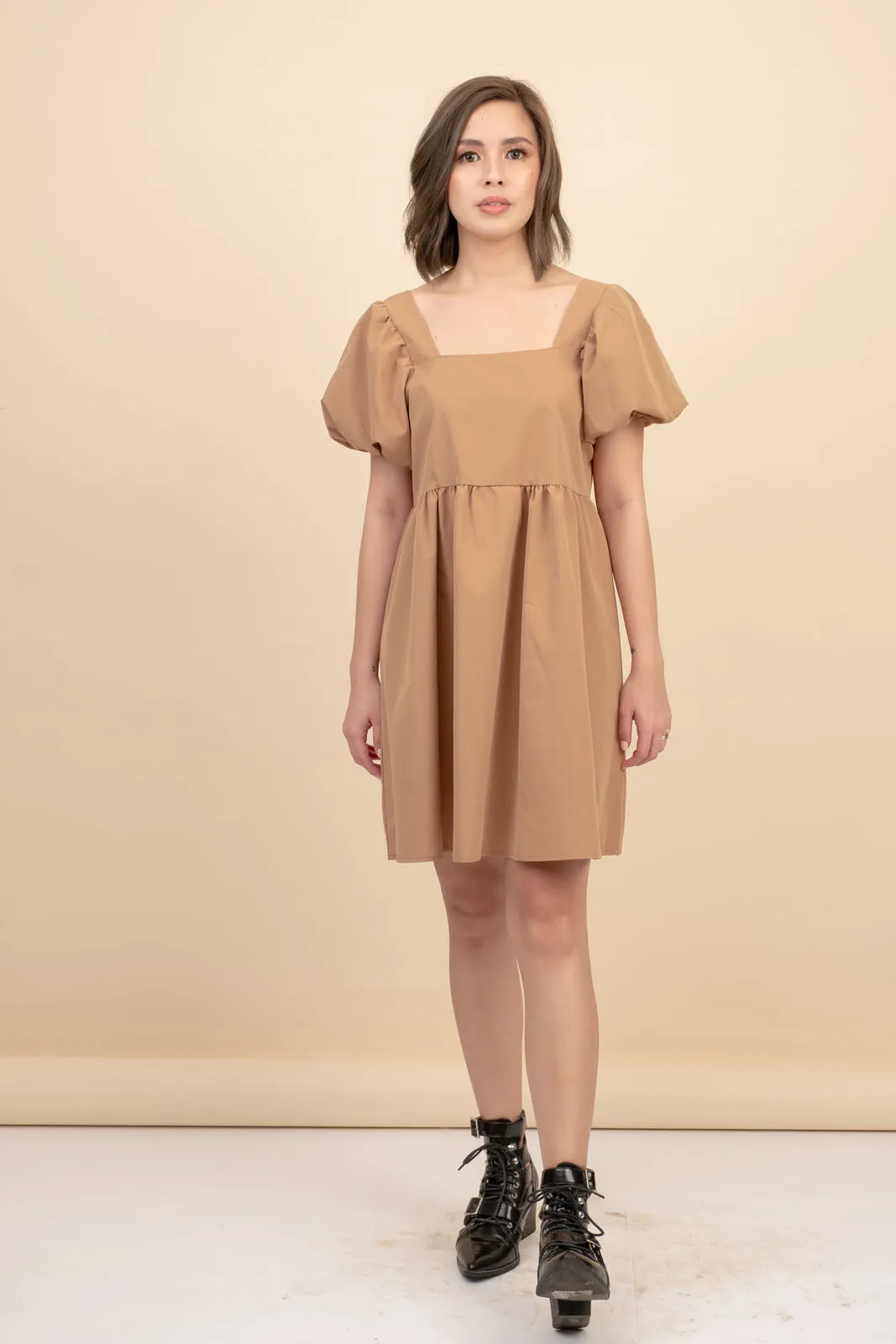 Raize Khaki Babydoll Dress