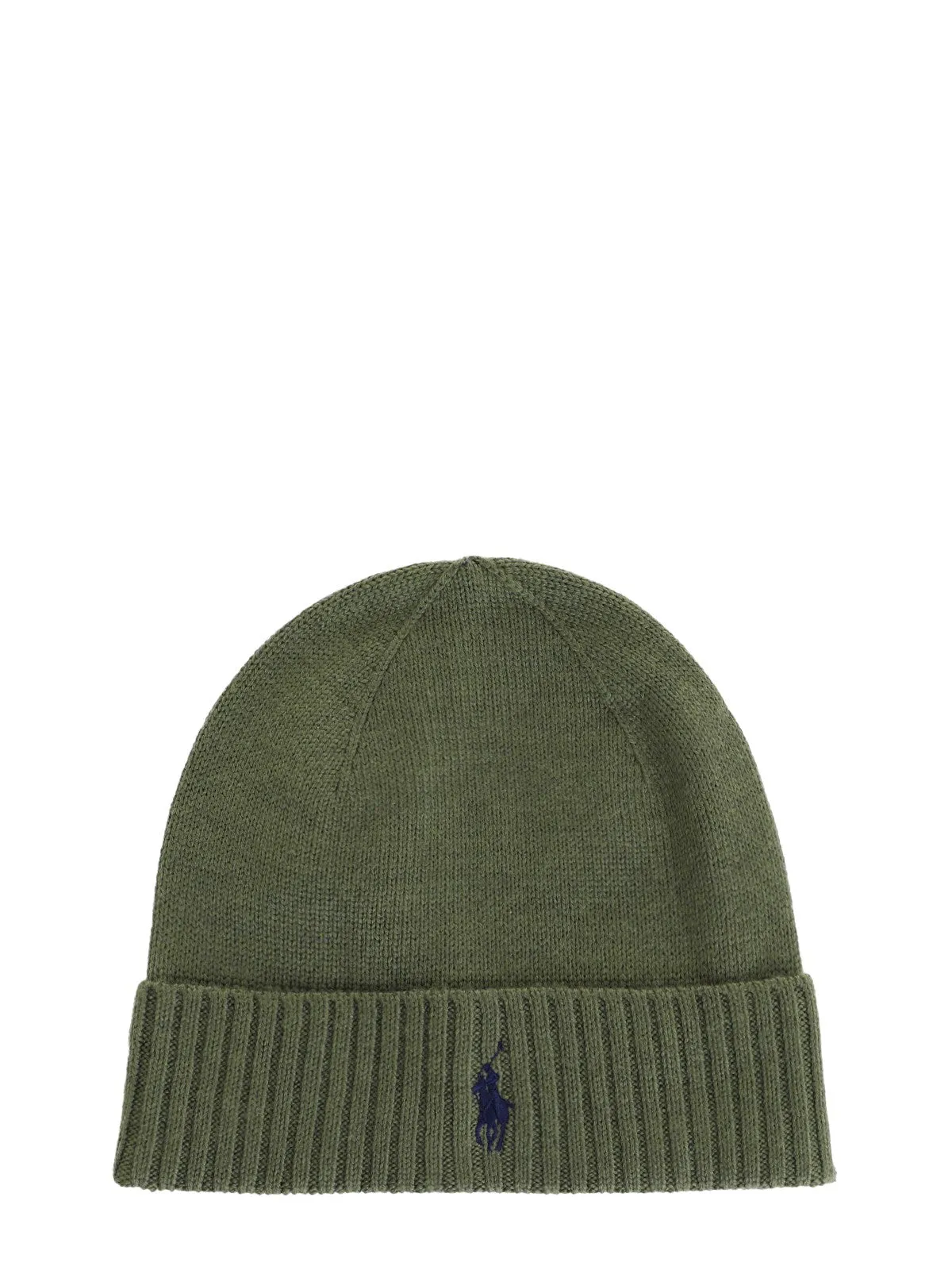 Ralph Lauren Signature Pony Wool Beanie | Army Olive