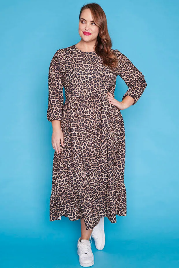 React Leopard Dress