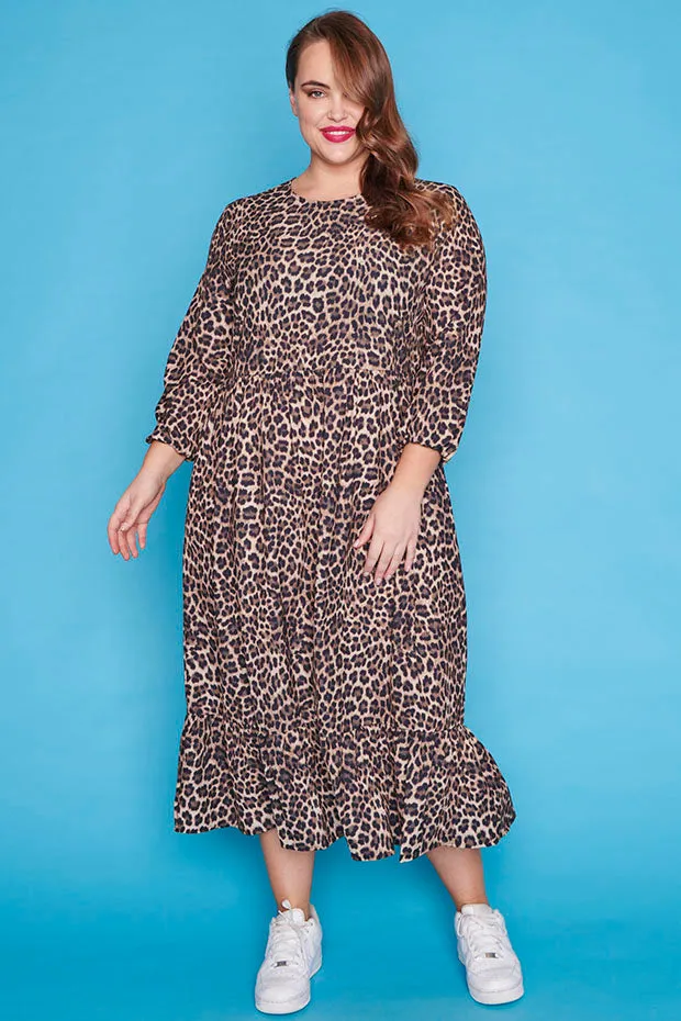 React Leopard Dress