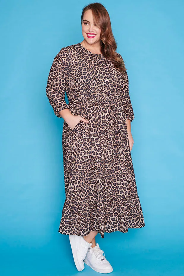 React Leopard Dress