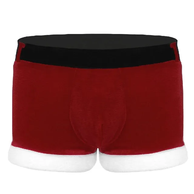 Red Patchwork Snow Boxer