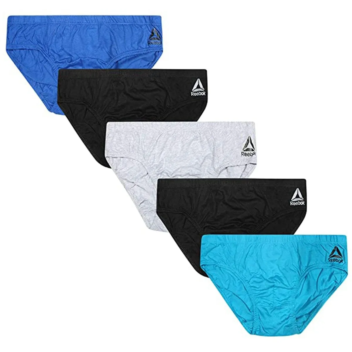 Reebok Men's Low Rise Briefs 5-Pack