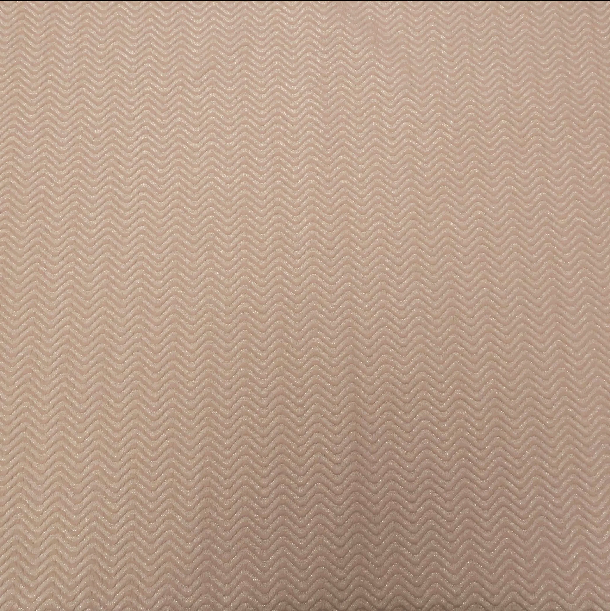 Rex Exclusive Light Brown Wave Textured Brocade Fabric