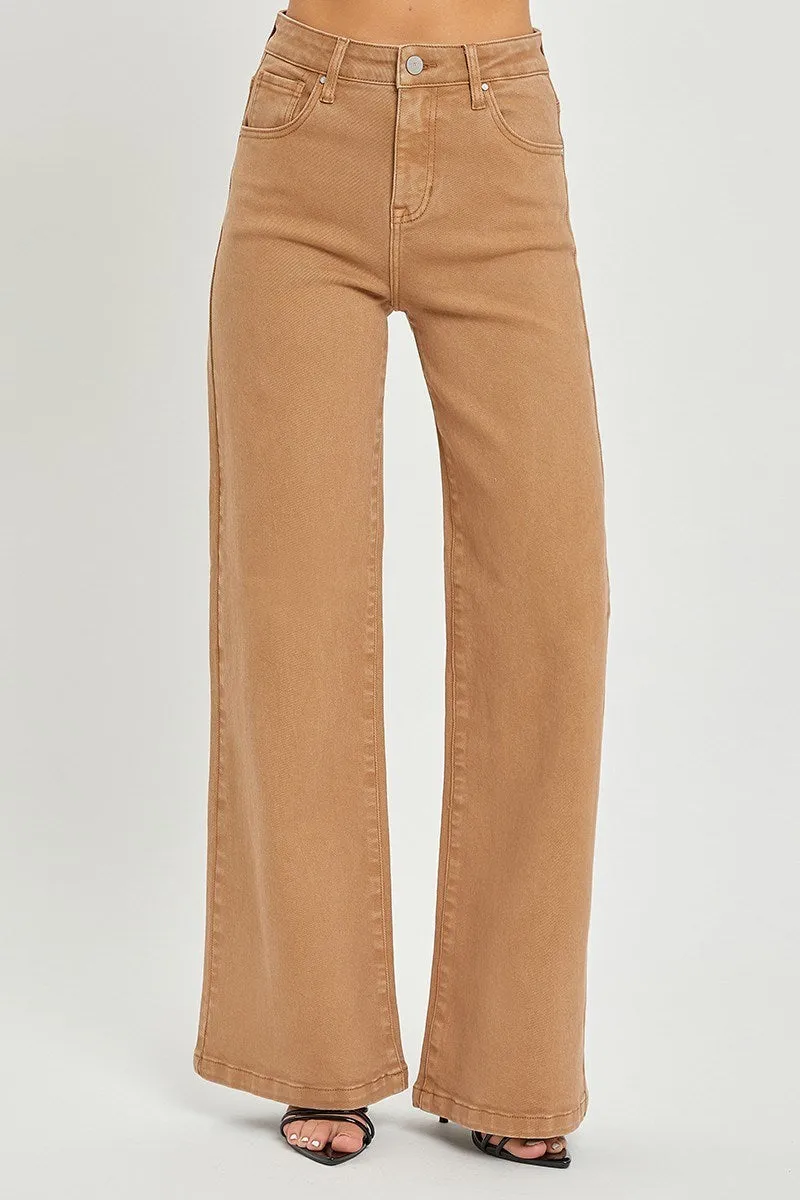 Risen Jeans Hi Rise Tummy Control Jeans - Cocoa