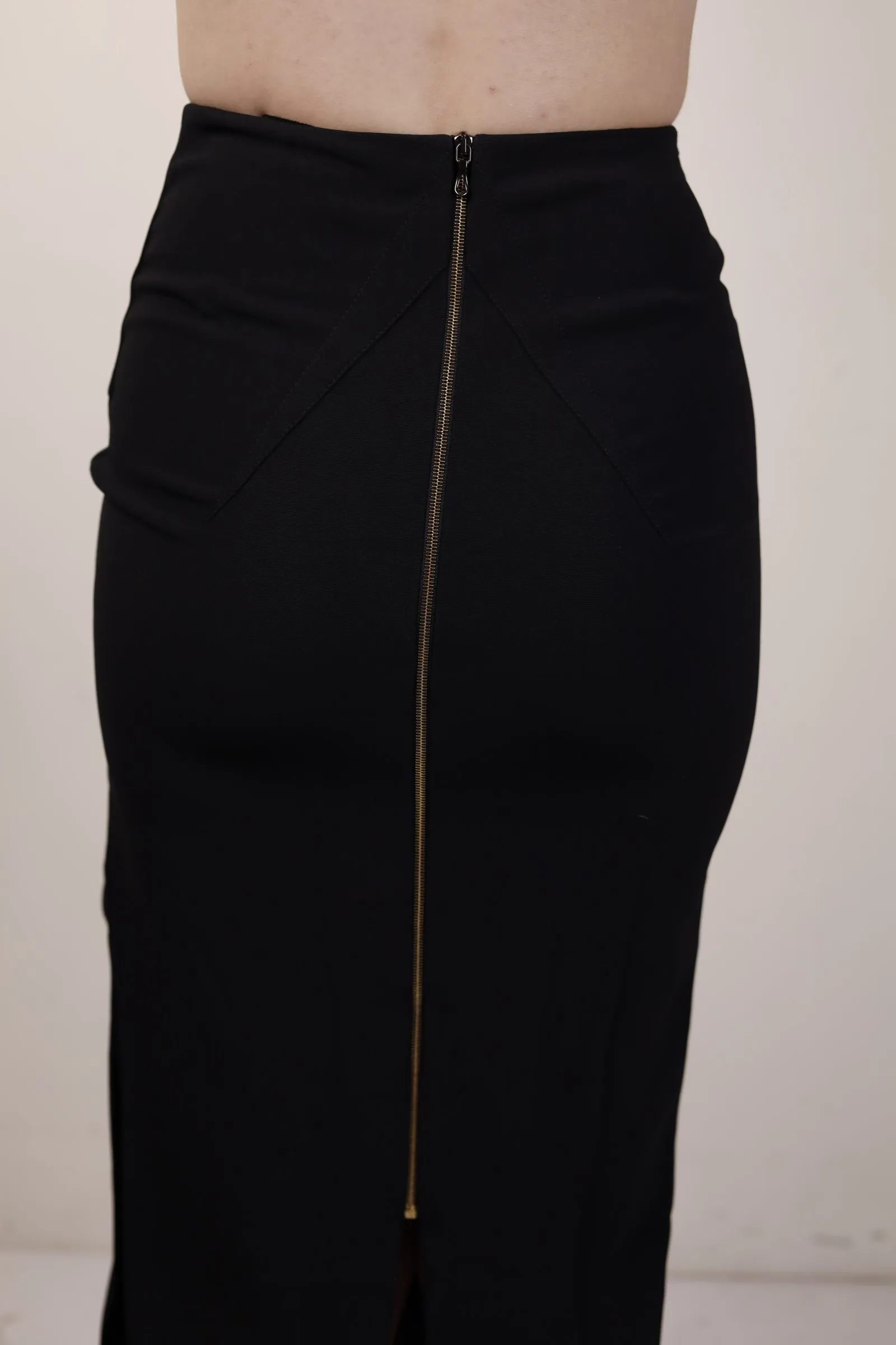 Roland Mouret, Black Pencil Skirt Y2K