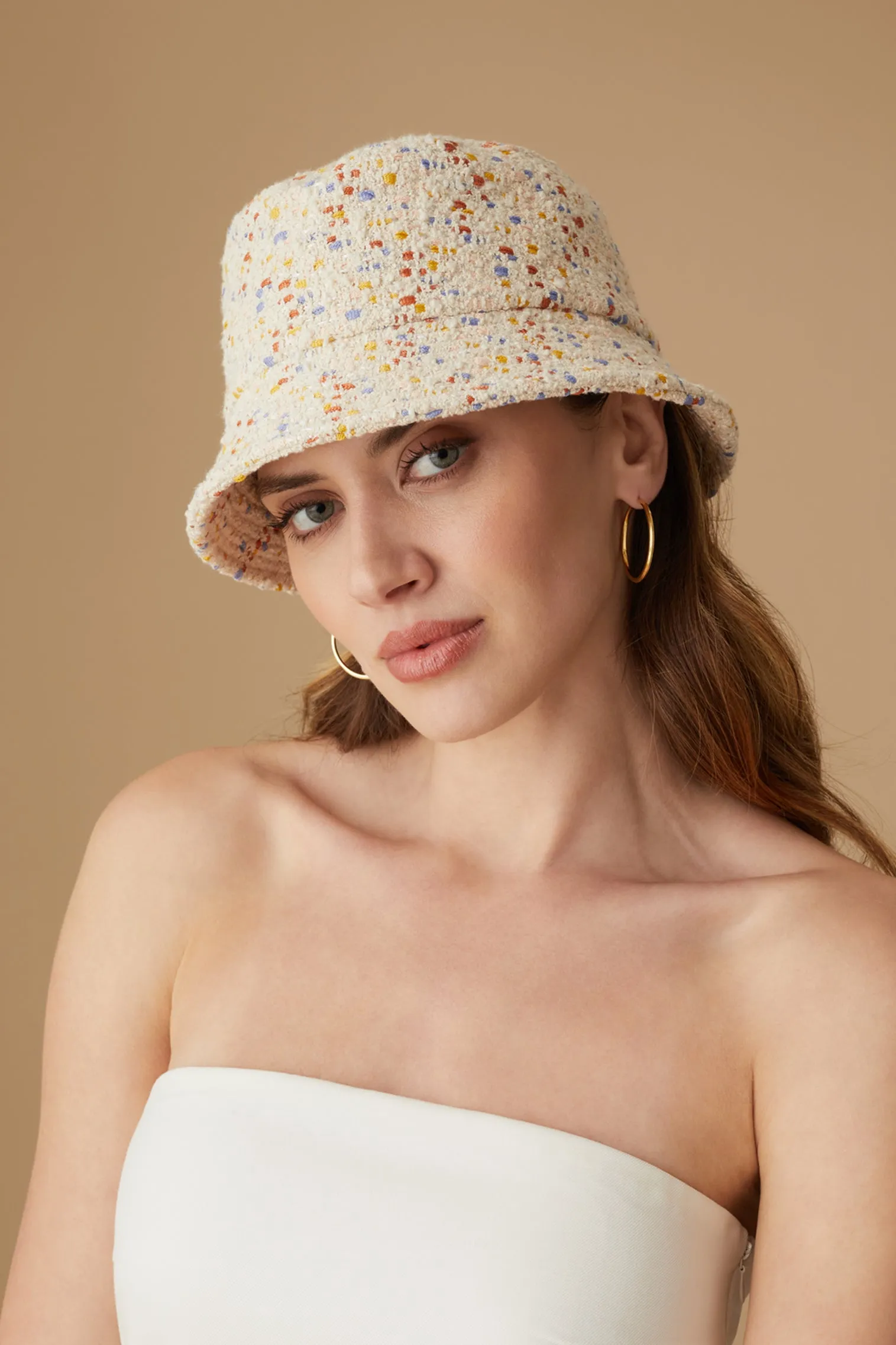 Rye Speckled Bucket Hat