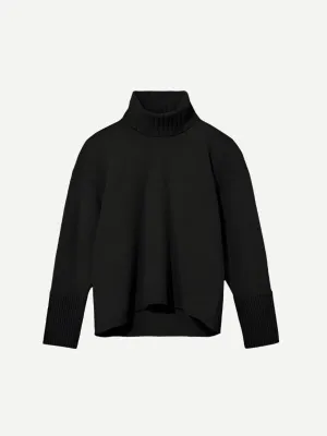 Sandra Turtleneck Sweater in Black