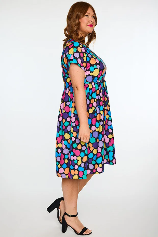 Savannah Rainbow Pebble Spots Dress