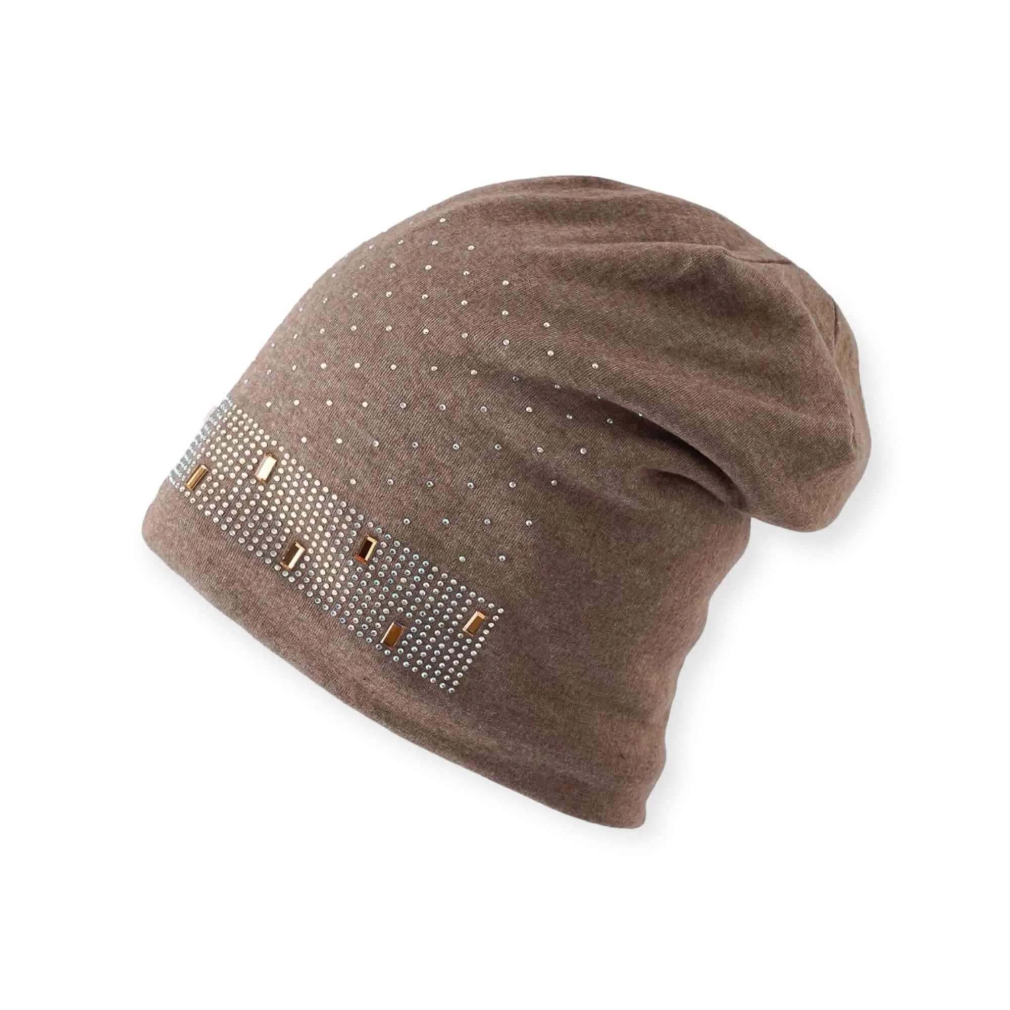 Sparkling Faux Fur Lined Winter Beanie