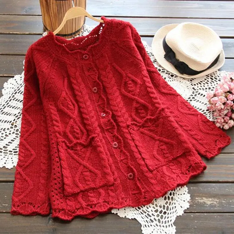 Spring Crochet Sweater Knitting Cardigan