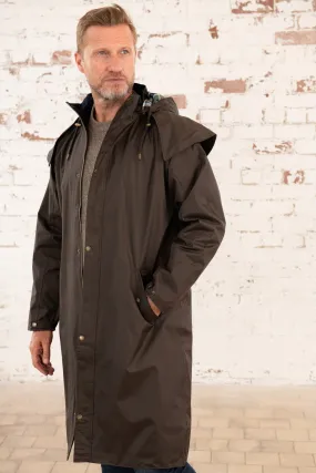 Stockman Full Length Rain Coat - Chocolate