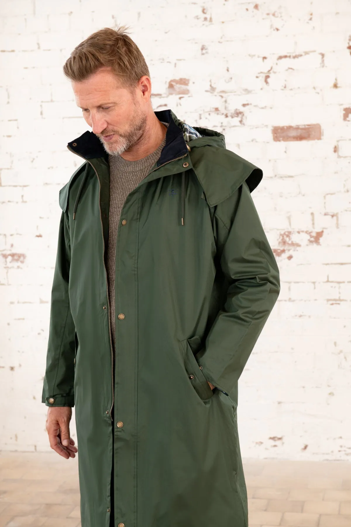 Stockman Full Length Rain Coat - Duffel