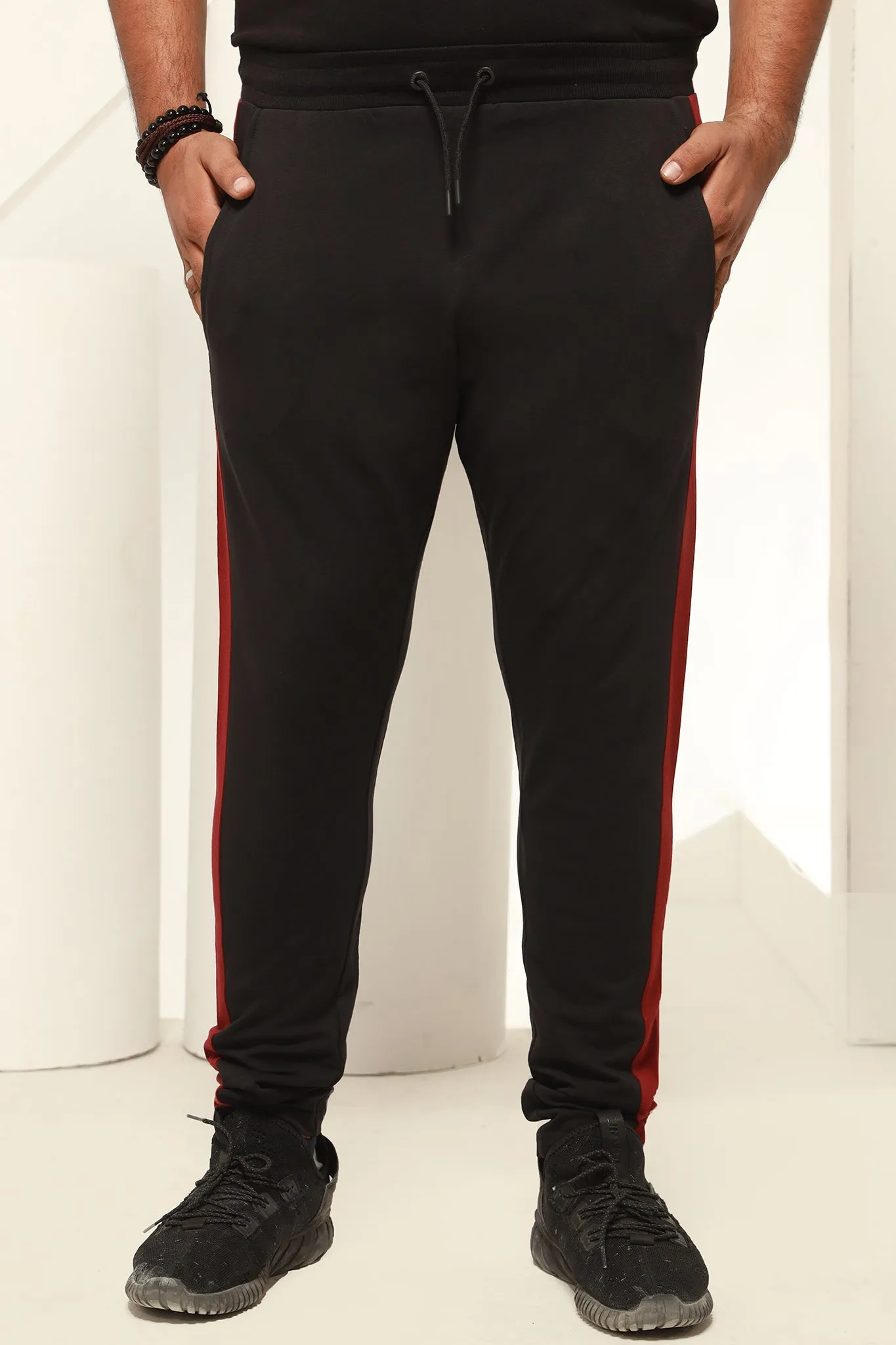 STRIPED TAPERED TROUSERS (PLUS SIZE) - S20 - MTR005P