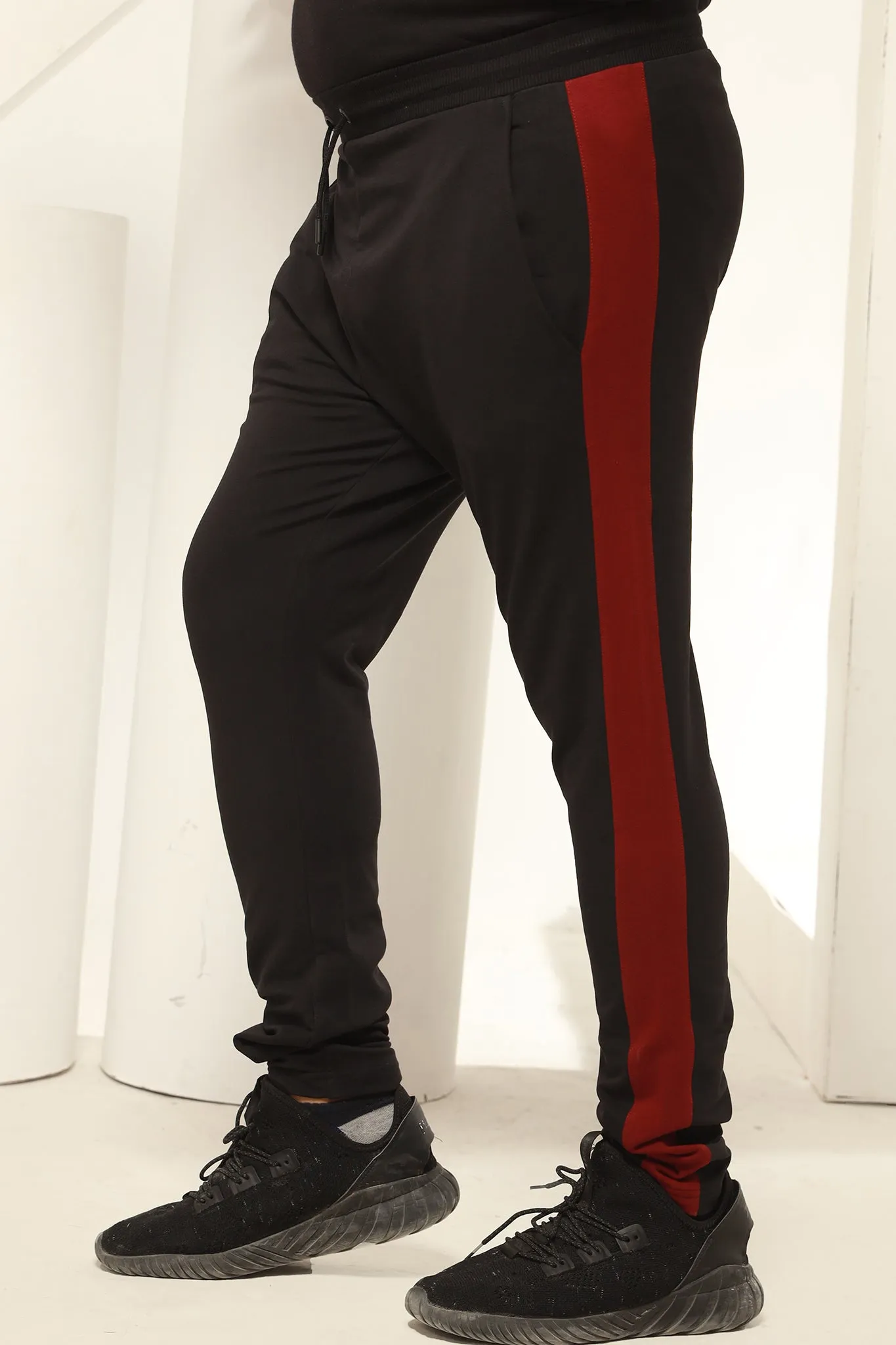 STRIPED TAPERED TROUSERS (PLUS SIZE) - S20 - MTR005P