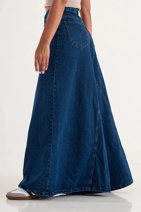 Stylish High Waist Wide Leg Jeans