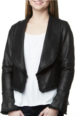 TBC Camille Leather Jacket Black